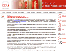 Tablet Screenshot of cpas.org.pt